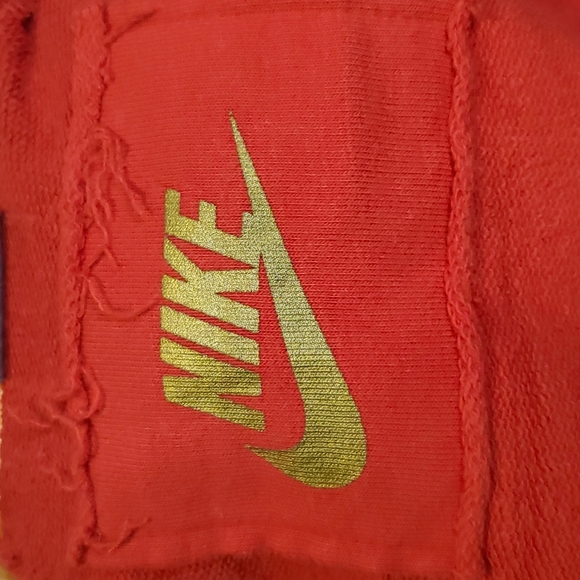 NIKE Country Vintage Red Full-zip Hoodie Embroidered Medium long-sleeve - Picture 5 of 7